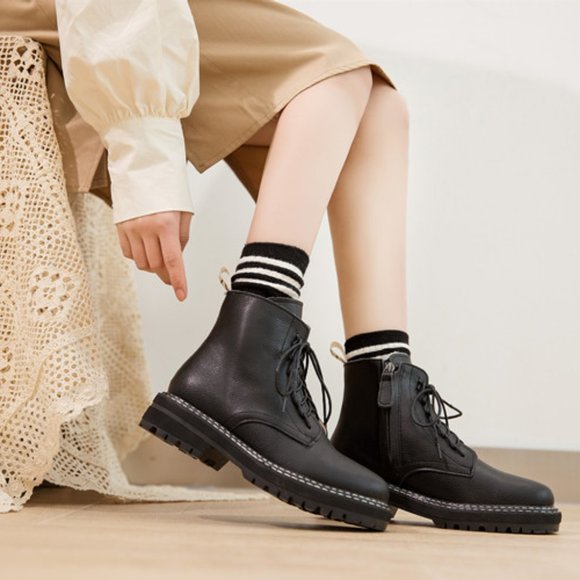 Boots Women Shoes Ankle 2021 Autumn British - Picture 2 of 6